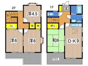 グリーンテラス名瀬の物件間取画像